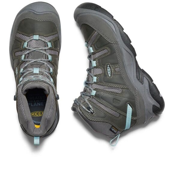 Keen Circadia 1026843 Women's US 9 Gray Leather Waterproof Hiking Boots HAM330 - Picture 6 of 8